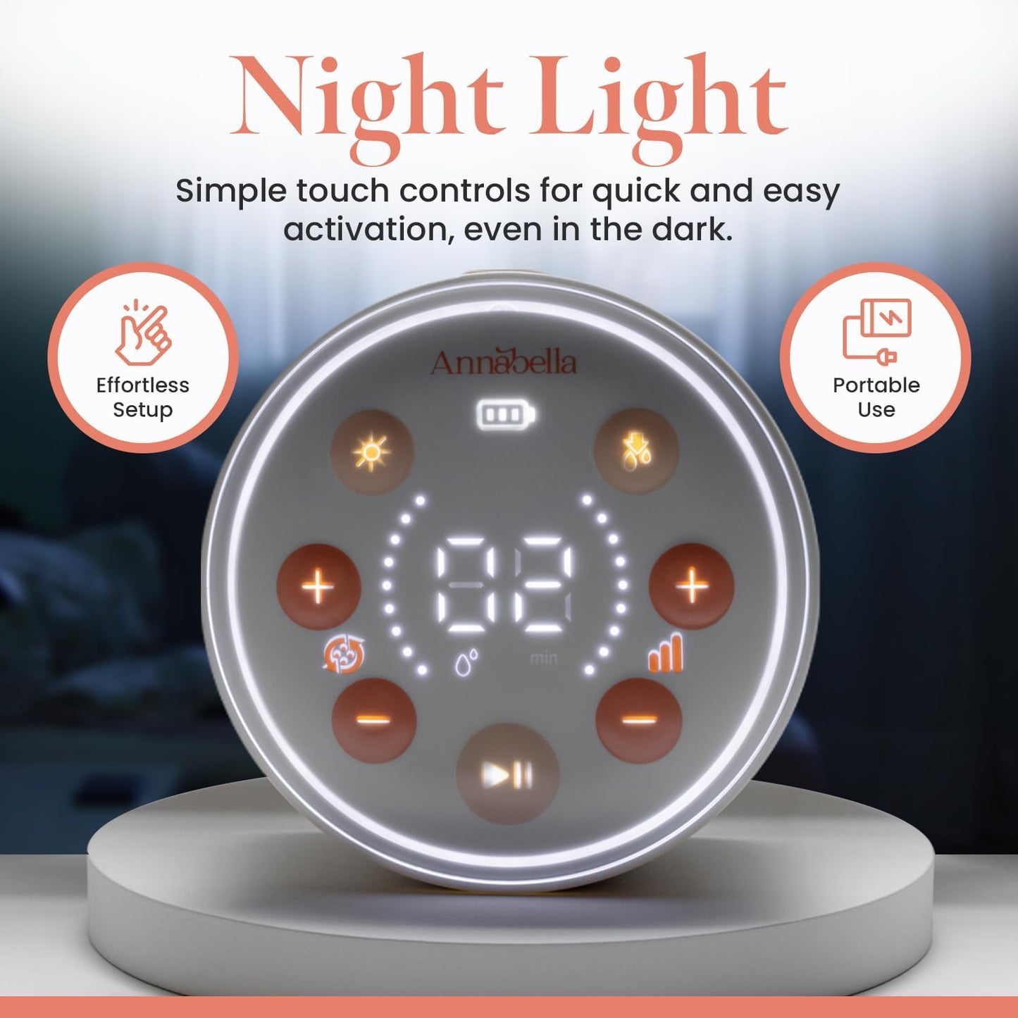 Annabella Double Breast Pump - 18-24mm fit + Free Bra