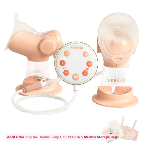 Annabella Double Breast Pump - 18-24mm fit + Free Bra & Milk Bags